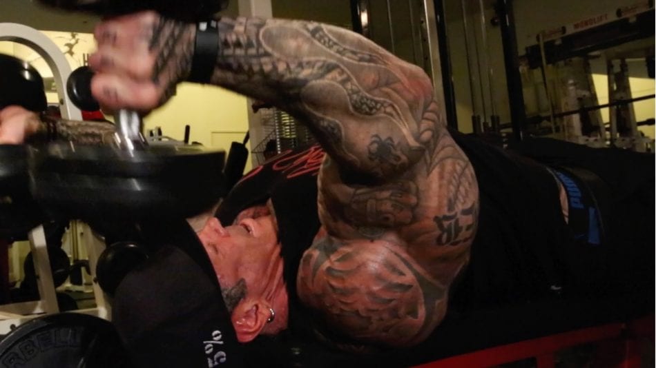rich piana exploding his triceps growth