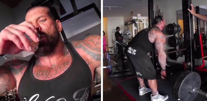 rich piana drinking tequila
