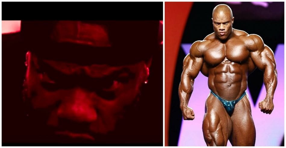 A screen shot of Phil Heath