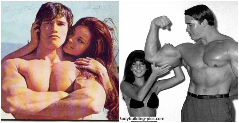 Arnold Schwarzenegger et al. posing for the camera