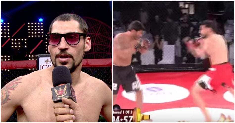 Super cocky MMA fighter gets knocked out in 9 seconds!