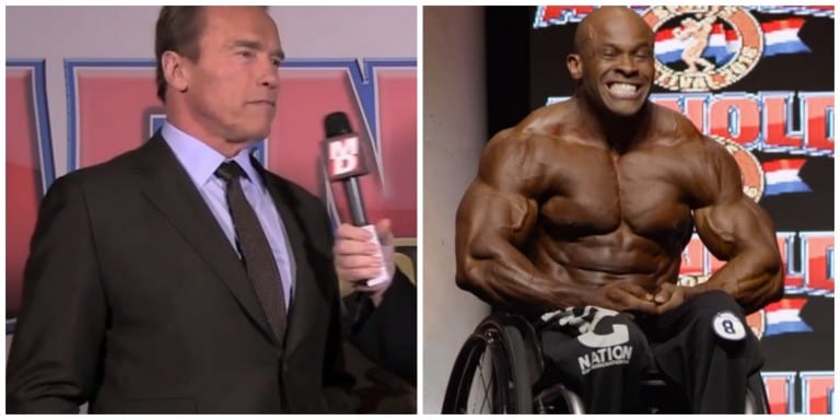 arnold talks about wheelchair bodybuilders
