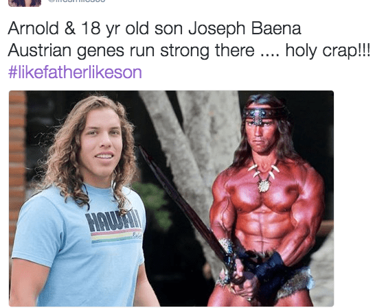 arnold lookalike son