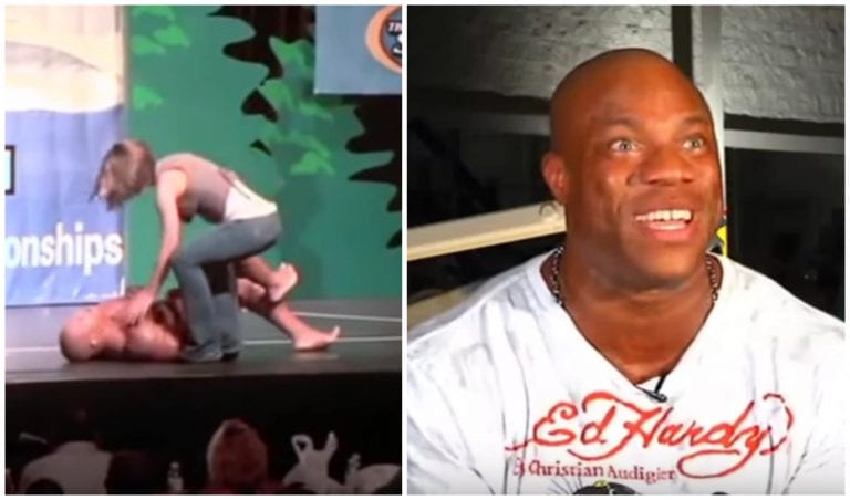 when phil heath got muscle cramps on stage
