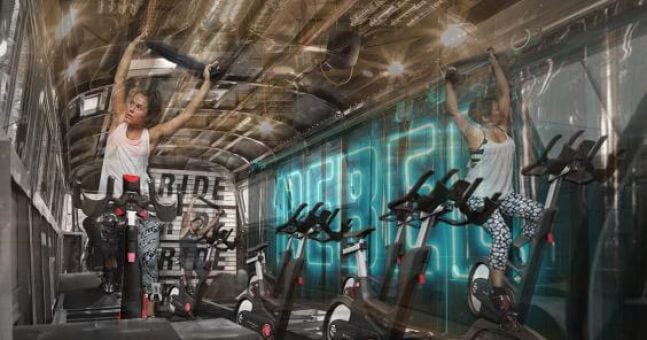 workout while commuting in london