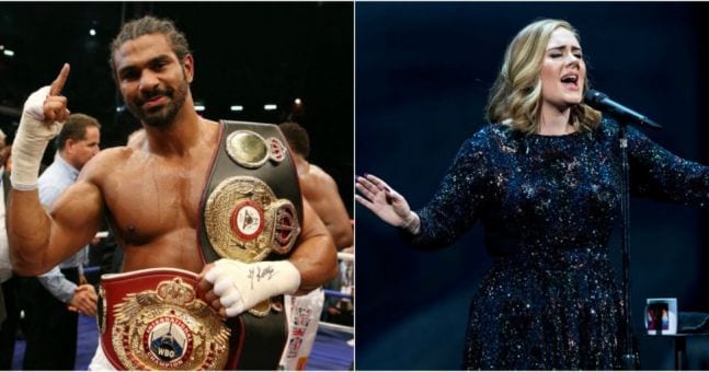 david haye and adele