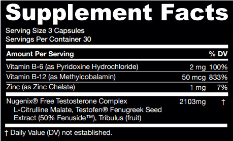 nugenix ingredients