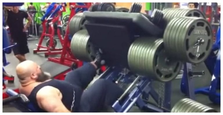 cringeworthy video 3777 lbs leg press