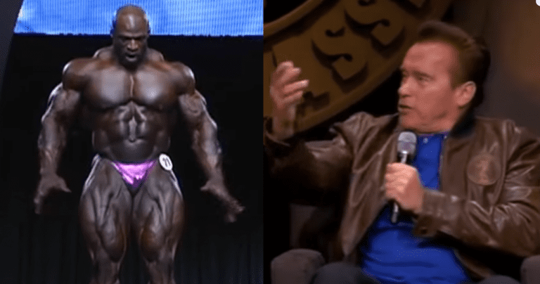 arnold's reaction seeing ronnie coleman for the first time