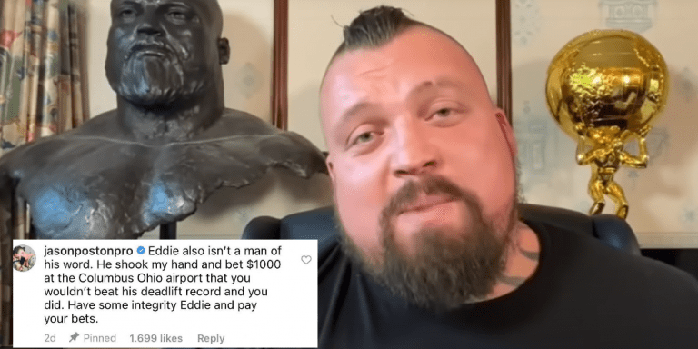 eddie hall owes jason poston