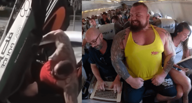 bodybuilders struggling