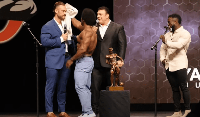 chris bumstead press conference mr olympia