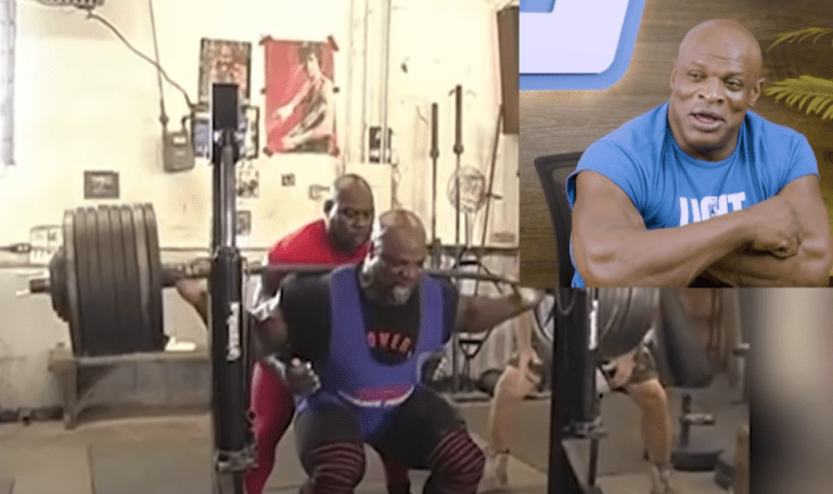 ronnie coleman reacting to his squat