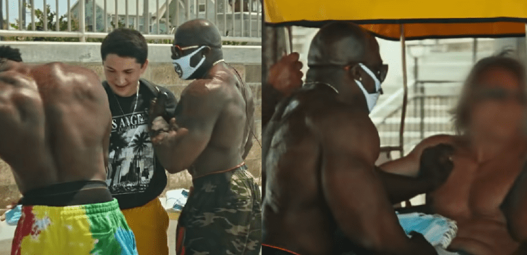 kali muscle forces people to wear a mask