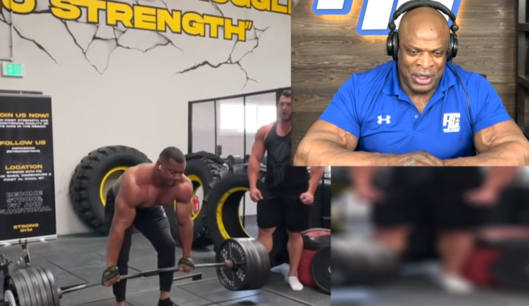 ronnie coleman reacts to larry wheels