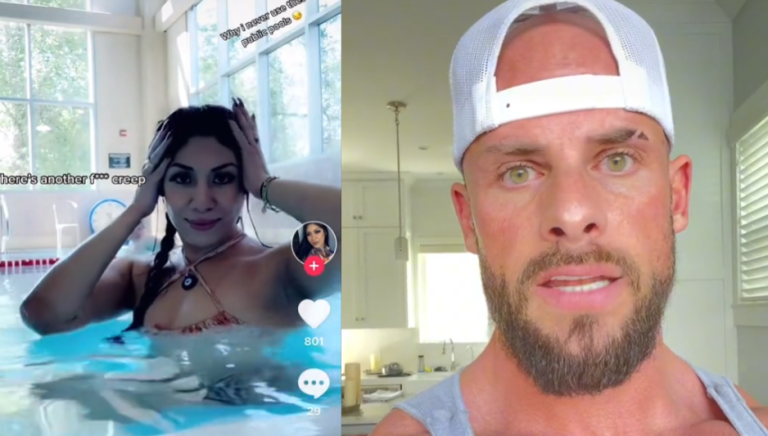 woman calls a man a gym creep