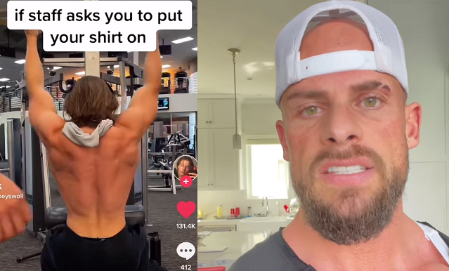 joey swoll shirt off bodybuilder