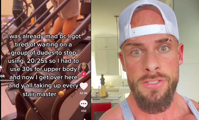 joey swoll stairmaster bully