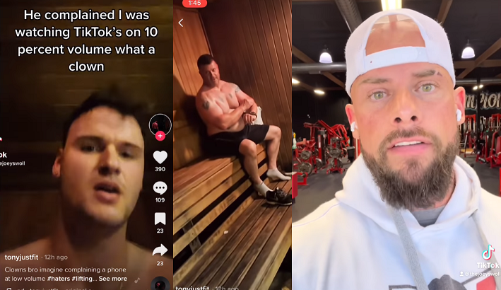 joey swoll responds to sauna bully
