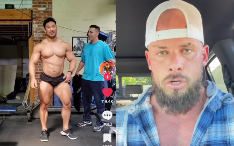gym goer gets mad at a bodybuilder