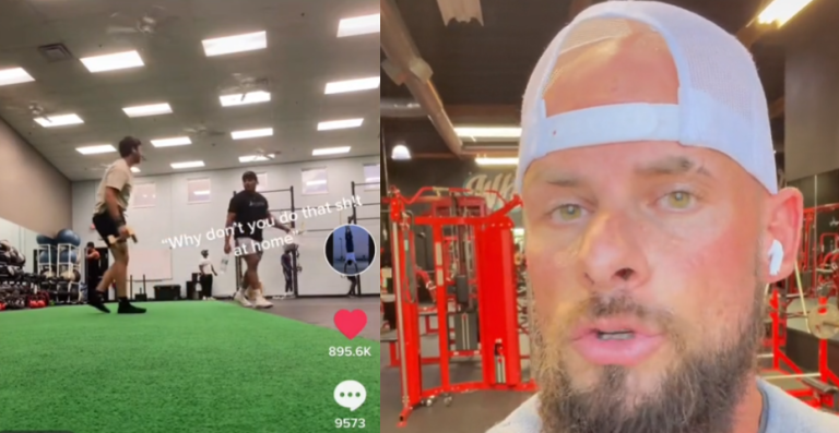 joey swoll responds to gym abuser