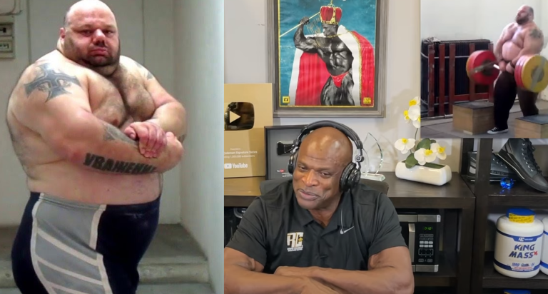 ronnie coleman reacts to kyriakos grizzly