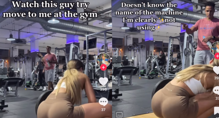 woman accuses man of hitting on her