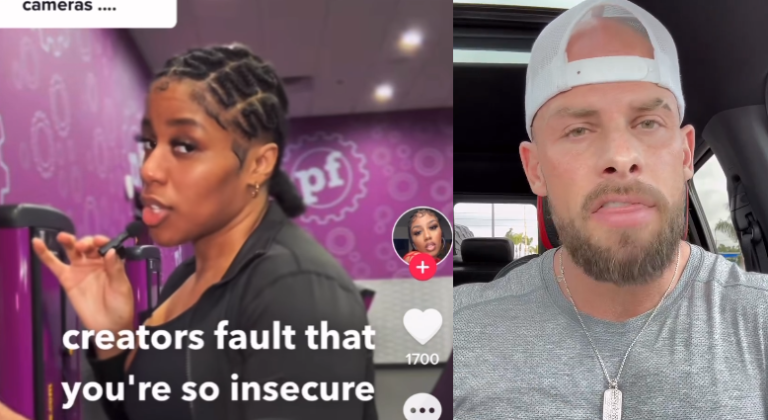 woman calls lifters insecure