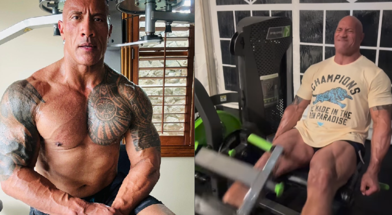 dwayne the rock johnson leg workout
