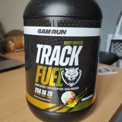 track fuel whey protein from 6am run
