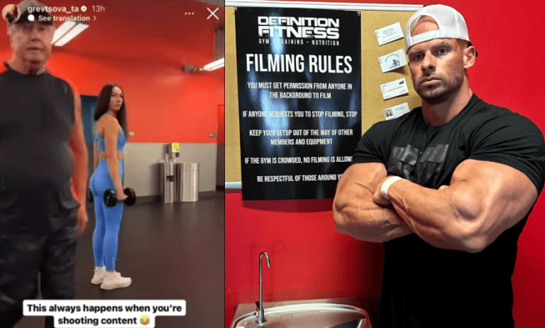 joey swoll in influencer who got annoyed when people walked through her video