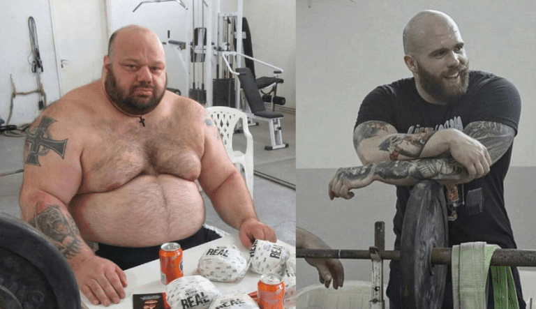 kyriakos grizzly trains with powerlifter